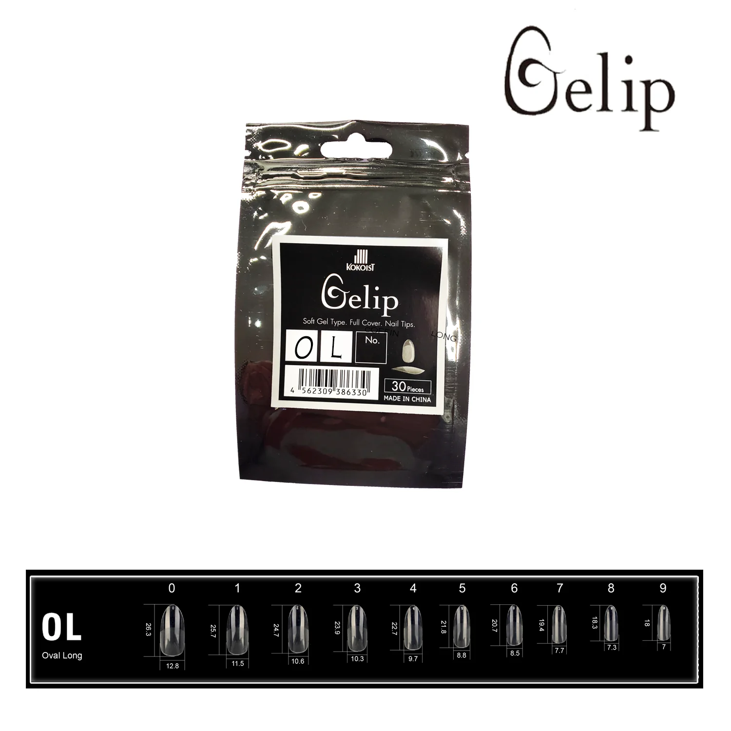 OL Oval Long Gelip Refill Package 30P