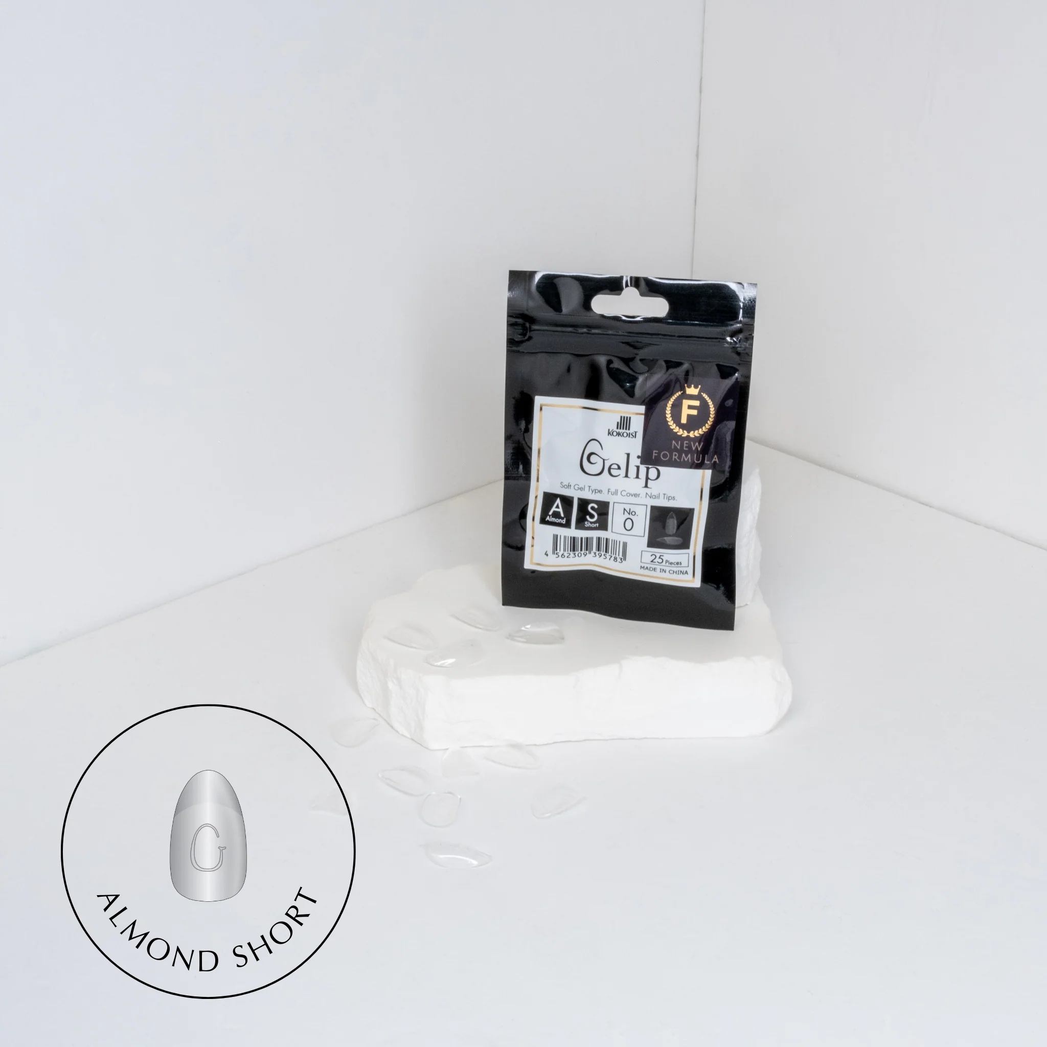 Almond Short Gelip Refill Pack (25 pcs.)