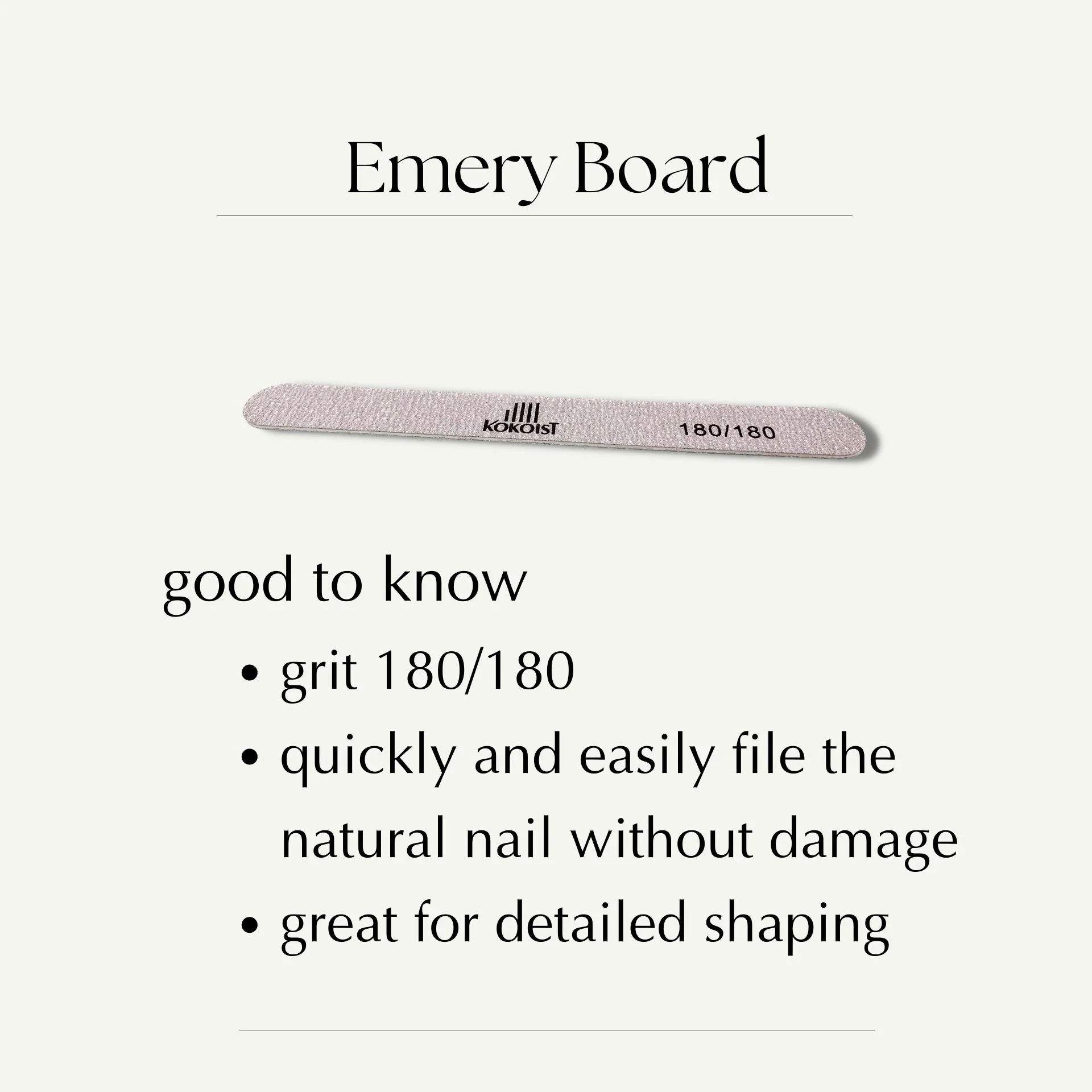 Pack of 10 Emery Board 180/180